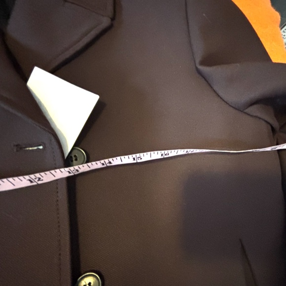 Zara dark brown double breasted button blazer coat NWT - Picture 10 of 14